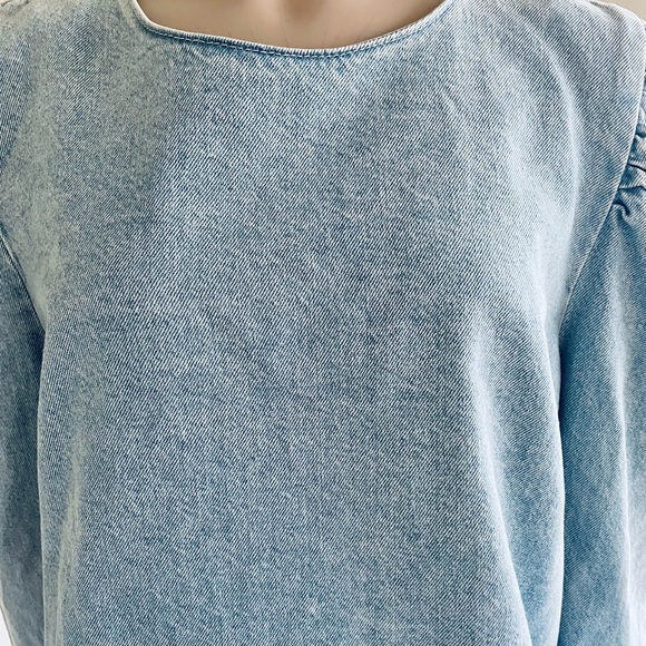 ASOS Denim Lightwash Top US Size 14/ UK 18 NWT - Picture 2 of 13